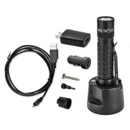 Фонарь светодиодный MAGLITE MAG-TAC&reg;, перезаряжаемый, плоский безель, черный, 14,76 см (1086401)
