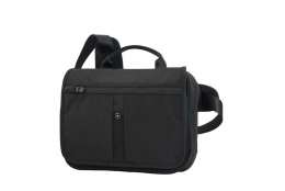 Сумка VICTORINOX Adventure Traveler Deluxe горизонтальная, чёрная, нейлон 800D, 28x8x23 см, 5 л (1122127)
