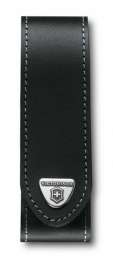 Чехол на ремень VICTORINOX для ножей RangerGrip 130 мм, на липучке, кожаный, 35x40x140 мм, чёрный (1176277)