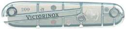 Передняя накладка для ножей VICTORINOX 91 мм, пластиковая, полупрозрачная серебристая (1208688)