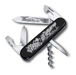 Нож перочинный VICTORINOX Morgarten, коллекционный, 91 мм, 9 функций, черный, в подарочной коробке (1206042)