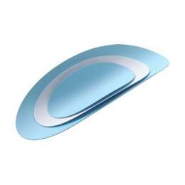 Набор из 3х стальных блюд ellipse (бирюзовый & белый) (1183272)
