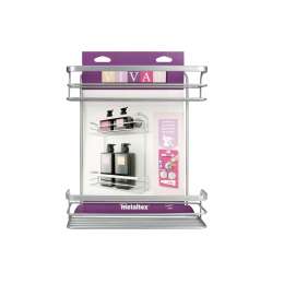Полка 2-ярусная прямая METALTEX VIVA, 10Х26Х30 см