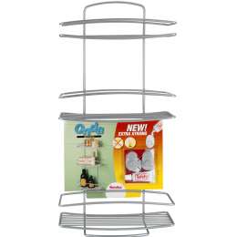 Полка 3-ярусная прямая METALTEX ONDA+Safe-Fix, 11Х26х53 см, крючки в комплекте
