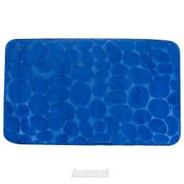Коврик для ванной комнаты Home Decor, синий, 40х70см