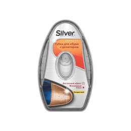 Губка-блеск SILVER с дозатором силикона /антистатик, бесцветная, 3 мл