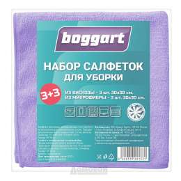 Набор салфеток BOGGART,вискоза/микрофибра, 6 шт.