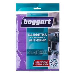 Салфетка антижир BOGGART, 17х23 см, микрофибра