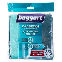 Салфетки для окон BOGGART 2 шт., 35х35 см, микрофибра