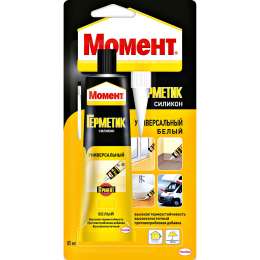 Герметик силиконовый МОМЕНТ универс.БЕЛЫЙ 85мл /24 (Henkel)