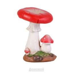 Фигура садовая, Грибочки красные, 8,5х8х12,5см., полирезин