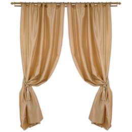 Портьера Taffeta, размер:143х260см, бежевый, на шторной ленте