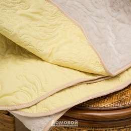 Покрывало Soft Collection, размер 200х220 см, мех-ультрастеп, 100% п/э, кремовый