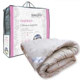 Одеяло для Snoff 1,5-сп, размер: 140х205см, чехол наполнителя: овечья шерсть 30%, п/э 70%, ткань чехла: сатин, 100% п/э