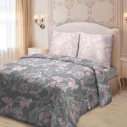 Комплект постельного белья для Snoff Дуэт, р-р: под.145х220см 2шт, прост.220х240см ,нав.70х70см 2шт, сатин, Жюльетта, 100% хл,115 гр/м2