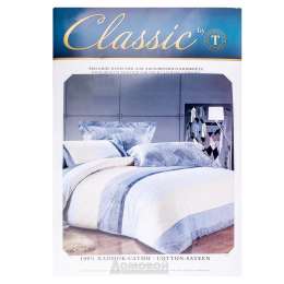 Комплект постельного белья Classic by T СТЕНЛИ Дуэт, размер: под. 145х200см 2шт, прост. 230х250см, нав. 50х70см 2шт, сатин, 100% хлопок