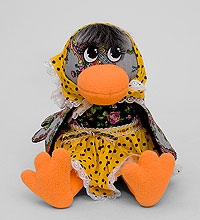Игрушка лоскутная "ворона" (816794)
