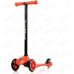 Самокат 3-х колесный Y-Scoo RT GLOBBER My free FIXED red с блокировкой колес