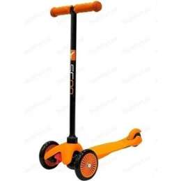 Самокат 3-х колесный Y-Scoo mini A-5 Simple цв. orange с цветными колесами
