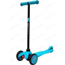 Самокат 3-х колесный Y-Scoo mini A-5 Simple цв. blue с цветными колесами
