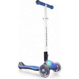 Трехколесный самокат Globber Elite F (свет.платформа) Sky Blue Translucent (голубой)