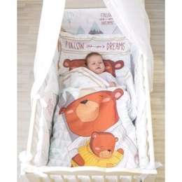 Комплект в кроватку AmaroBaby 7 предметов Exclusive Creative Collection FOLLOW YOUR DREAMS