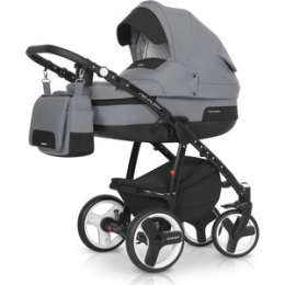 Коляска 2 в 1 Riko RE-FLEX 06 Graphite (темно-серый)