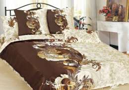 Комплект постельного белья, Искуственный шелк, Евро, MARIANNA (1218996)