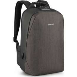 Рюкзак Tigernu T-B3669 черный/коричневый, 15.6''