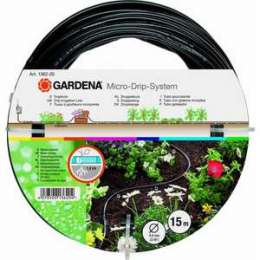 Шланг сочащийся Gardena 3/16'' (4.6мм) 15м для наземной прокладки (01362-20.000.00)