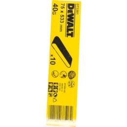 Шлифлента DeWALT 75х533мм К40 10шт (DT 3301)