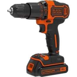 Аккумуляторная дрель-шуруповерт Black+Decker BDCHD18KB