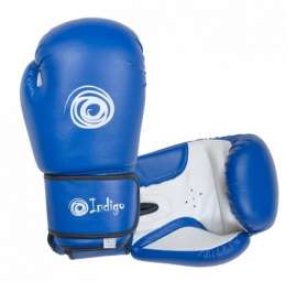Перч бокс INDIGO PS-799 ПВХ 10 унц , Син (синт пена,Velcro