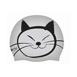 Шапочка Для Плавания Silicone Indigo Scct500/501 Рис Котик, Детск Серый