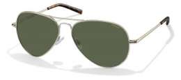 Солнцезащитные очки унисекс Polaroid 1017/S LIGHT GOLD/GREEN (2276393YG60H8)