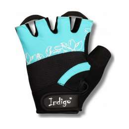 Перчатки для фитнеса женские INDIGO PU, эластан, неопрен, SB-16-1734, Бирюзовый, L