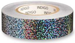 Обмотка для обруча с подкладкой INDIGO CRYSTAL, IN139, Серебро, 20мм*14м