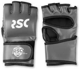 Перчатки ММА RSC PU, SB-03-330, Серо-черный, M