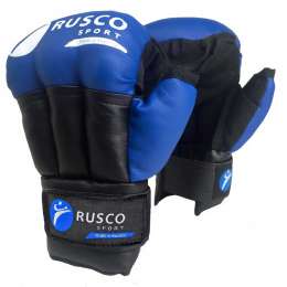 Перчатки для рукопашного боя RUSCO SPORT и/к, RS-32, Синий, 10 унций
