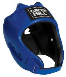 Шлем боксёрский Green Hill ALFA и/к, двойное крепление, HGA-4014, Синий, M