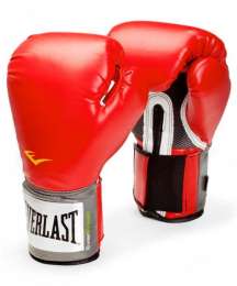 Перчатки боксёрские EVERLAST PU Pro Style Anti-MB Youth, 2108YU, Красный, 8 унций