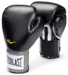 Перчатки боксёрские EVERLAST PU Pro Style Anti-MB Youth, 2308YU, Черный, 8 унций
