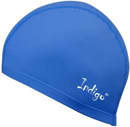 Шапочка для плавания  ткань прорезиненная с PU пропиткой INDIGO, IN048, Синий,