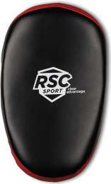 Макивара овальная изогнутая RSC PU, 3731, Черно-красный, 35*20 см