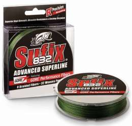 Леска плетеная Sufix 832 Braid зеленая 120м 0.15мм 9,2кг (DS1CF019b3DS71)