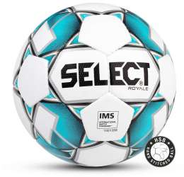 Мяч футбольный SELECT ROYALE, 814117-102 бел/син, размер 4