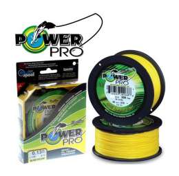 Леска плетеная Power Pro 135м Hi-Vis Yellow 0,10 (PP135HVY010)