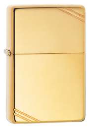 Зажигалка Zippo с полосками, с покрытием High Polish Brass (270)