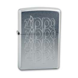 Зажигалка Zippo Logo с покрытием Satin Chrome (205 Zippo Logo)