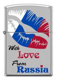 Зажигалка Zippo Из России с любовью (205 WITH LOVE FROM RUSSIA)